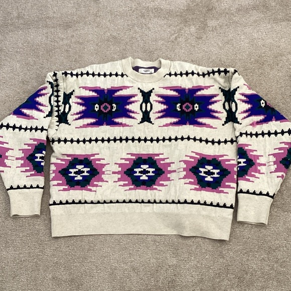 Aztec Patterned Cream Sweater - Picture 4 of 6